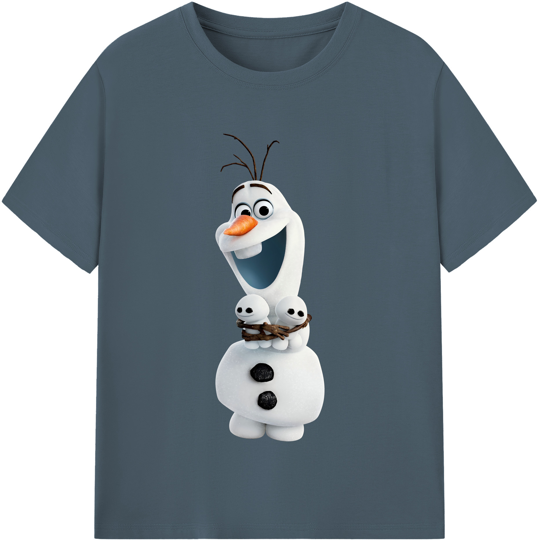 （画像用） アナと雪の女王 アンナ エルサ Frozen Anna Elsa 綿100％半袖Tシャツ（フロントプリント）